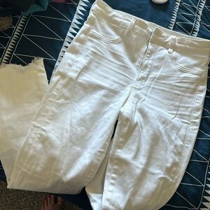 NWOT AE White Hi Rise Jegging Cro